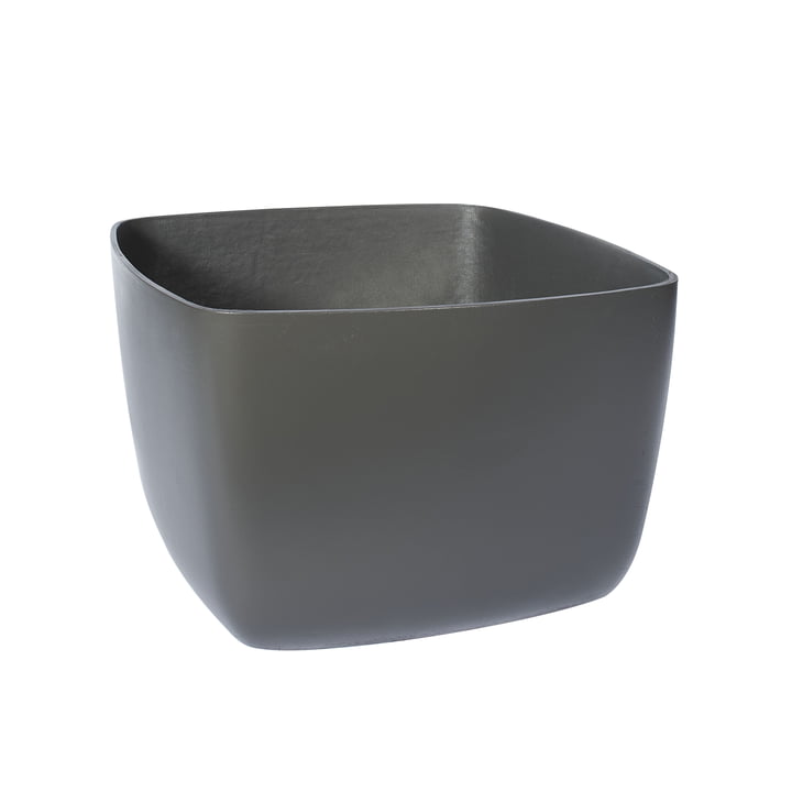 The Osaka plant pot low from Eternit , 44 x 44 x 36 cm, anthracite