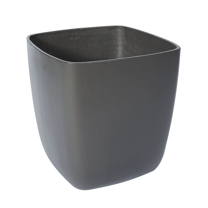 The Osaka plant pot from Eternit , 53 x 53 x 55 cm, anthracite