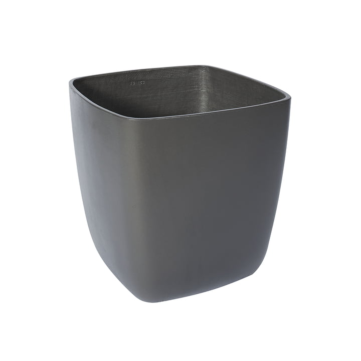 The Osaka plant pot from Eternit , 35 x 35 x 36 cm, anthracite