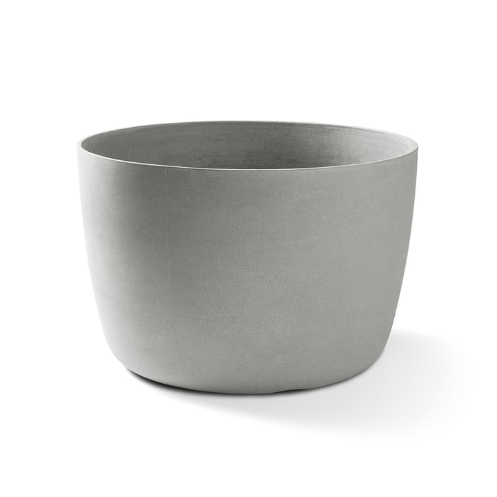 The Kyoto plant pot low from Eternit , Ø 44 x 36 cm, natural grey