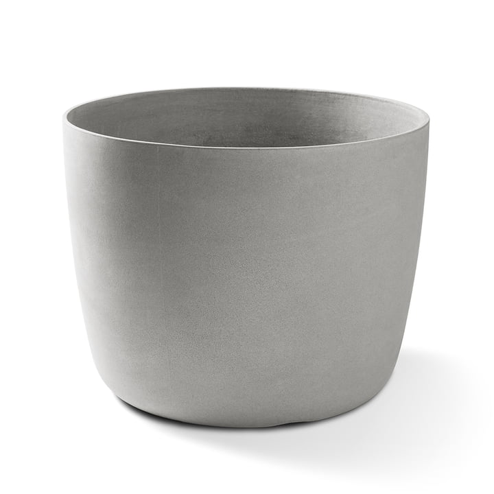 The large Kyoto plant pot from Eternit , Ø 53 x 55 cm, natural grey