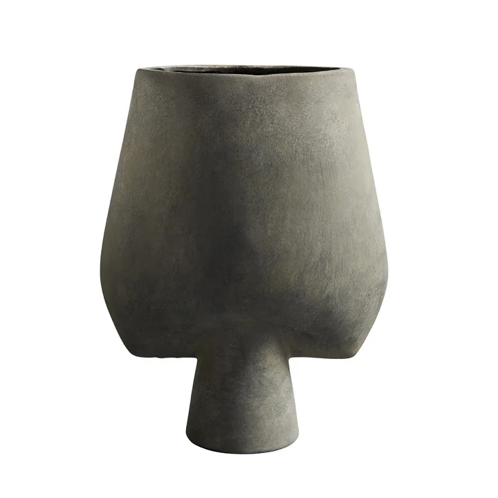 The Sphere Vase Square Large from 101 Copenhagen, dark gray