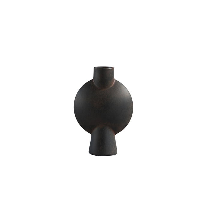 The Sphere Vase Bubl Mini from 101 Copenhagen, coffee / dark brown