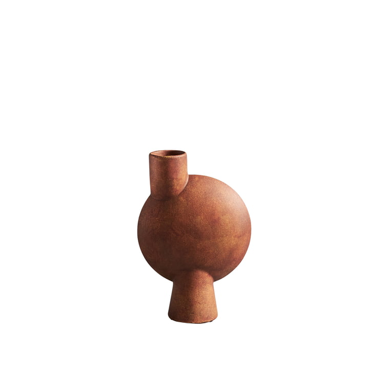 The Sphere Vase Bubl Medio from 101 Copenhagen, terracotta