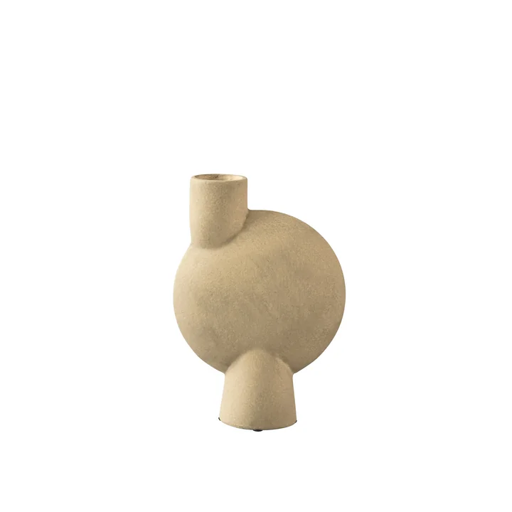 The Sphere Vase Bubl Medio from 101 Copenhagen, sand / beige
