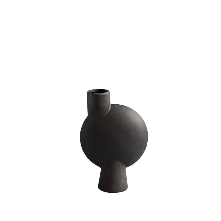 The Sphere Vase Bubl Medio from 101 Copenhagen, coffee / dark brown