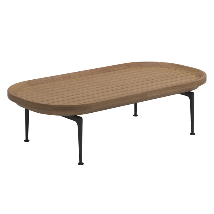 The Mistral coffee table from Gloster , 102 x 60 cm, teak