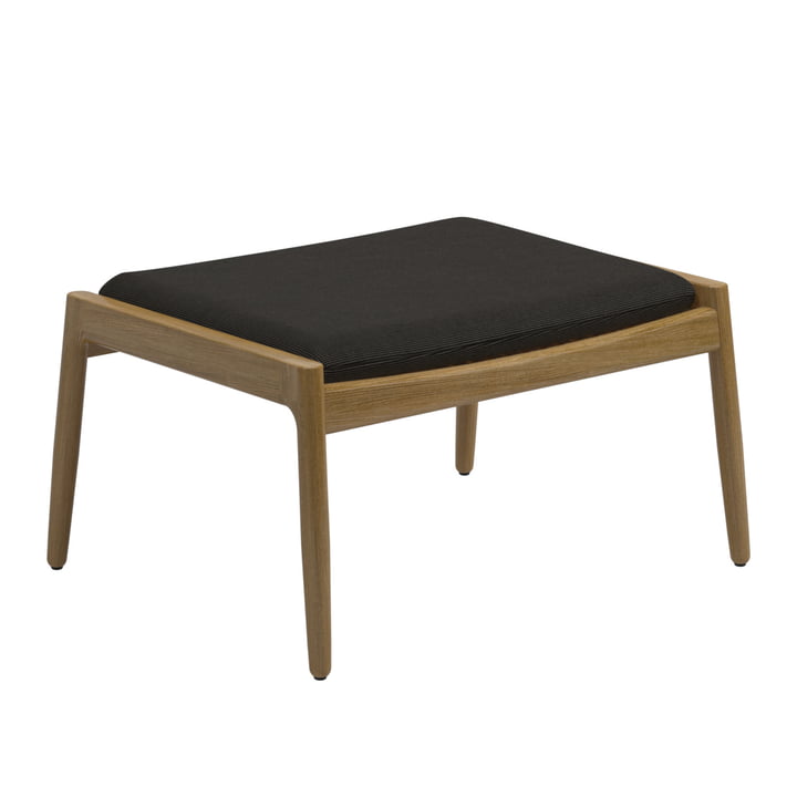 The Archi Ottoman from Gloster , teak / black