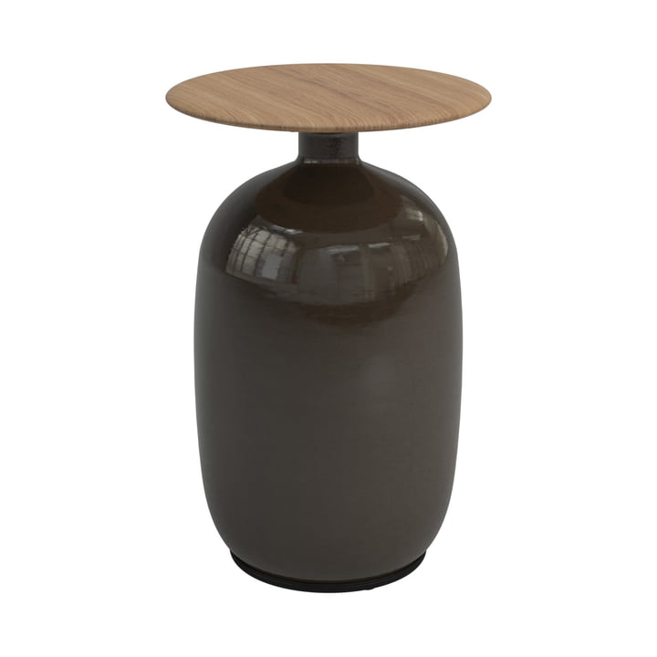 The Blow side table high from Gloster , Ø 36 x H 52,5 cm, coffee