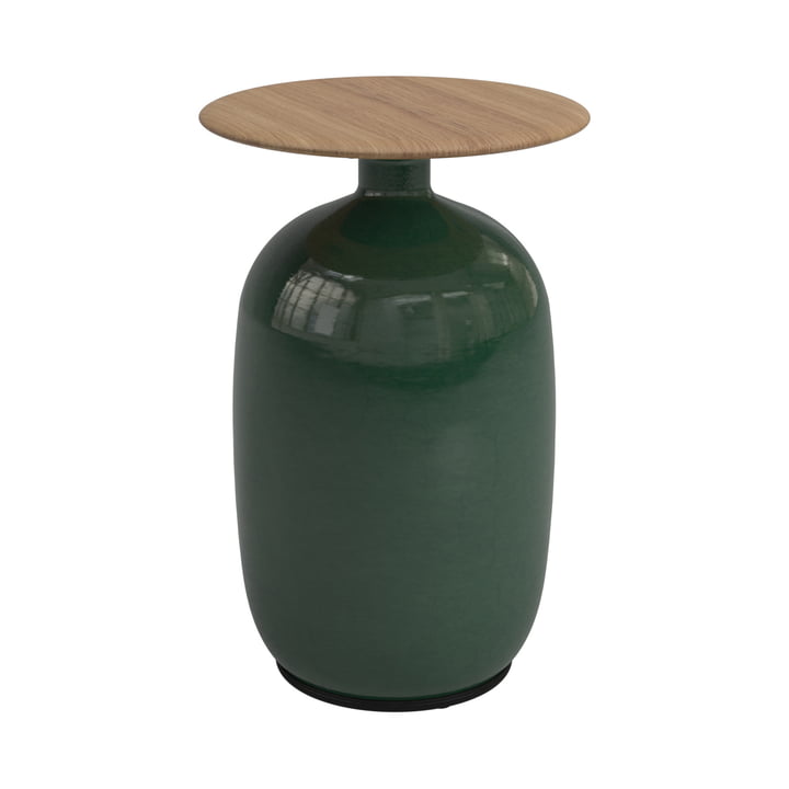 The Blow side table high from Gloster , Ø 36 x H 52,5 cm, emerald green