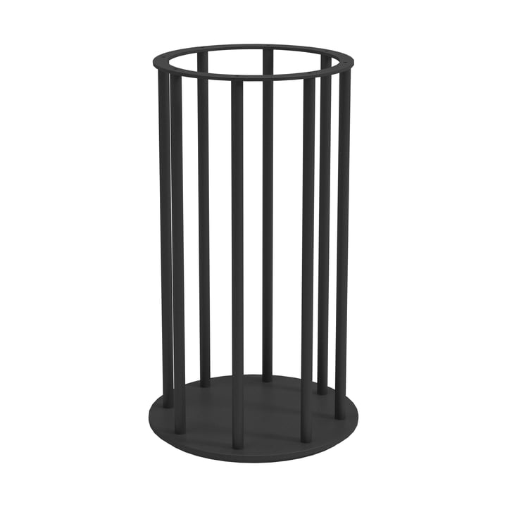 The Ambient Line Tall Glass Lantern Base of Gloster , black