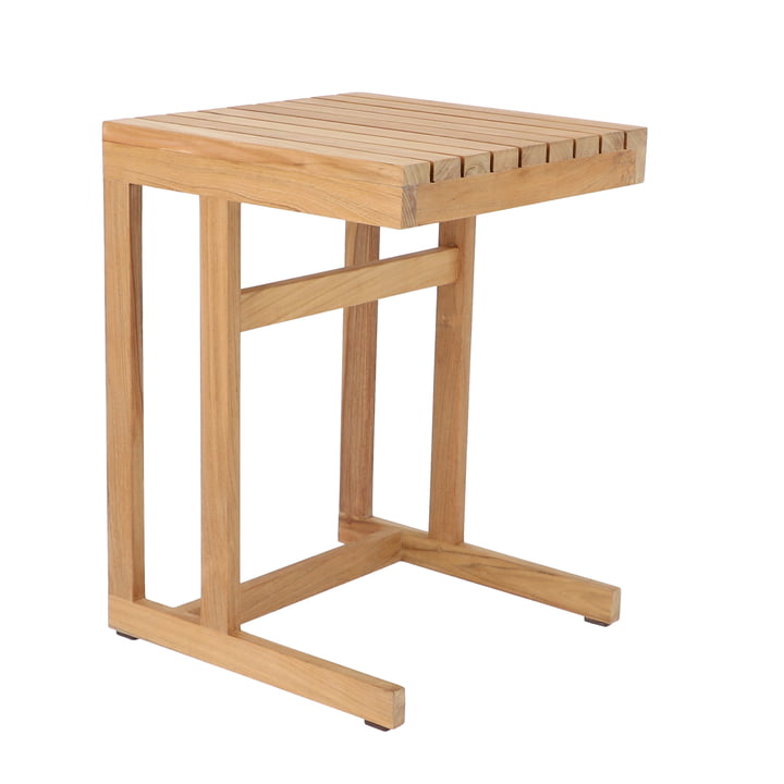 The Cero teak side table natural from Jan Kurtz , height 55 cm