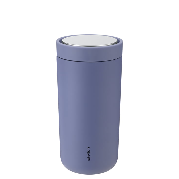 The To Go Click mug from Stelton , 0.4 l, double-walled, soft lupin