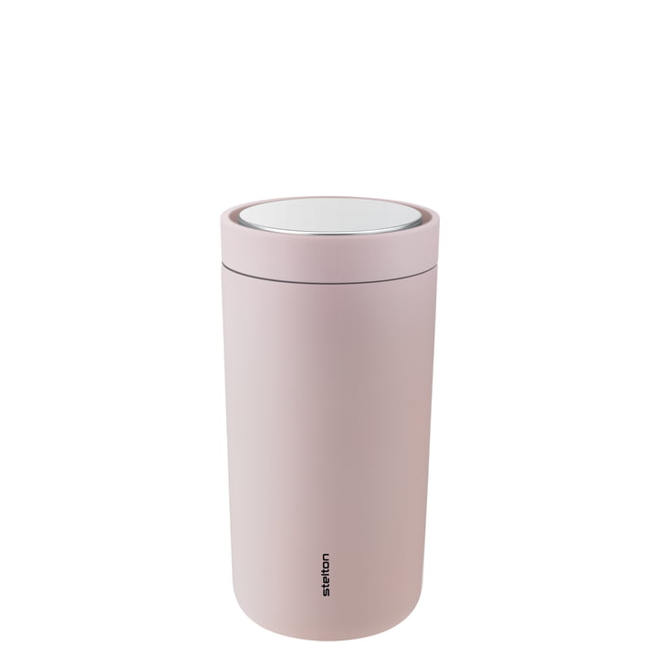 The To Go Click mug from Stelton , 0.2 l, double-walled, soft rose