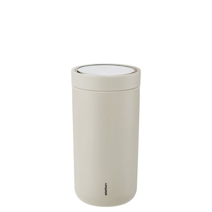 The To Go Click cup from Stelton , 0.2 l, double-walled, soft sand