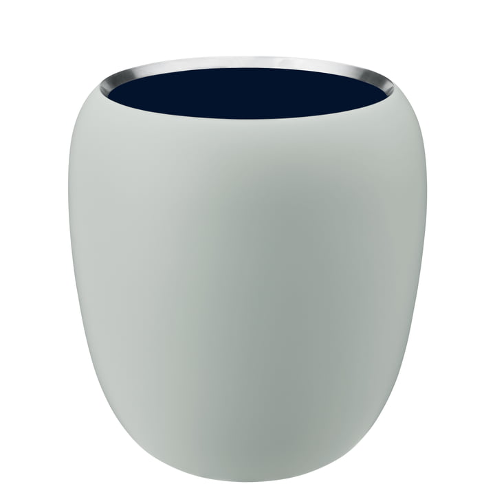The Ora vase large from Stelton , neo mint / midnight blue