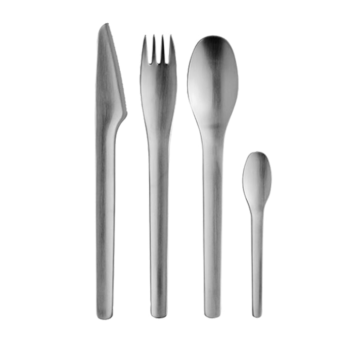 The EM cutlery set from Stelton , 16 pieces, stainless steel
