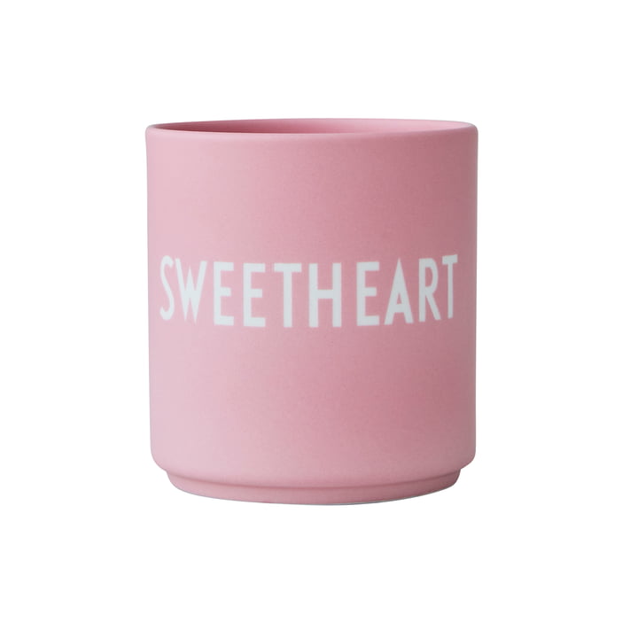 The AJ Favourite porcelain mug from Design Letters , Sweetheart / pink
