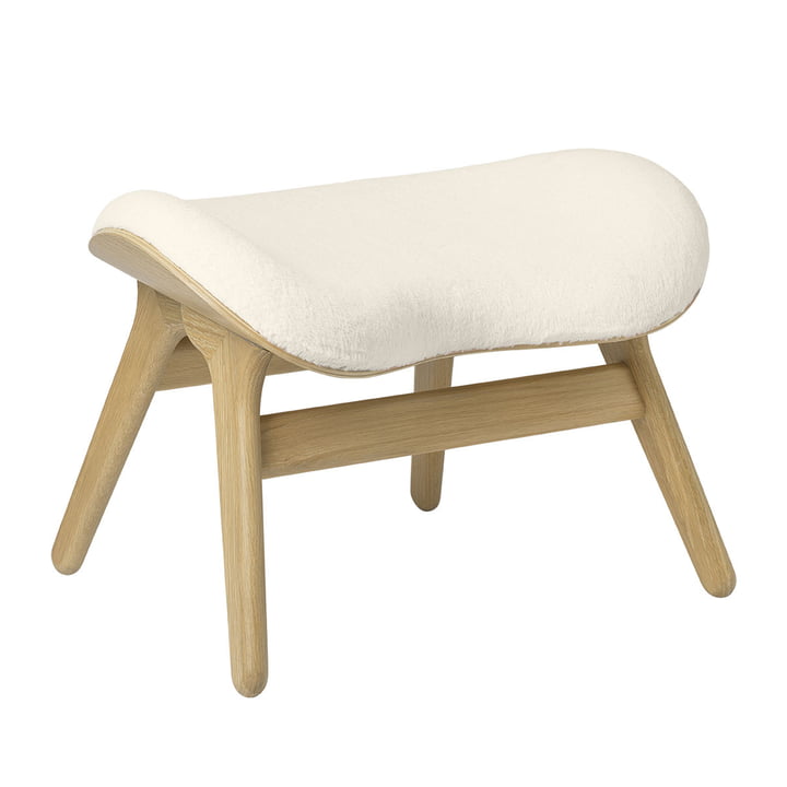 The A Conversation Piece Ottoman from Umage , oak / teddy white