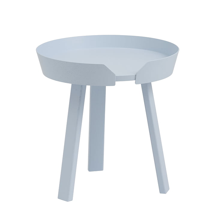 The Around Side table from Muuto , Ø 45 cm, light blue