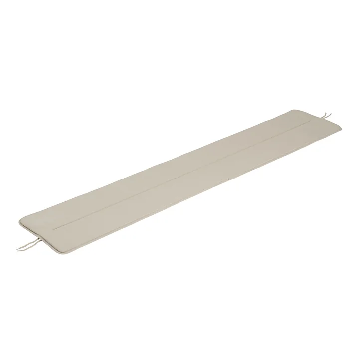 The seat cushion for Linear Steel bench from Muuto , L 170 cm, gray