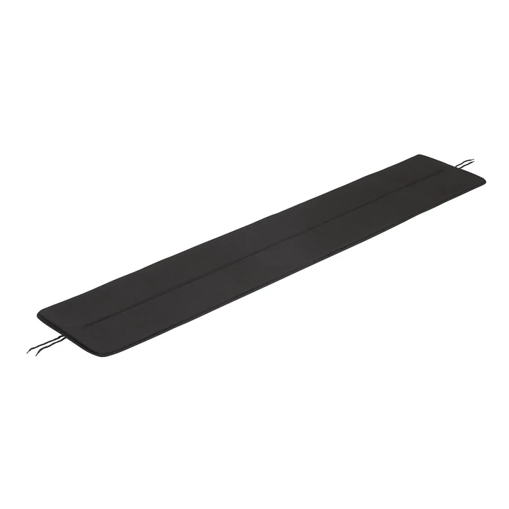 The seat cushion for Linear Steel bench from Muuto , L 170 cm, black