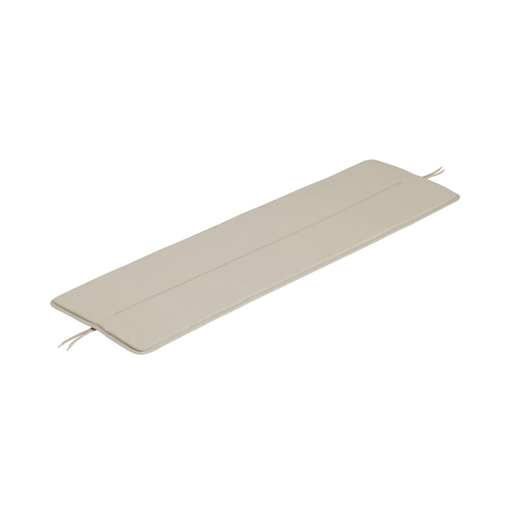 The seat cushion for Linear Steel bench from Muuto , L 110 cm, gray