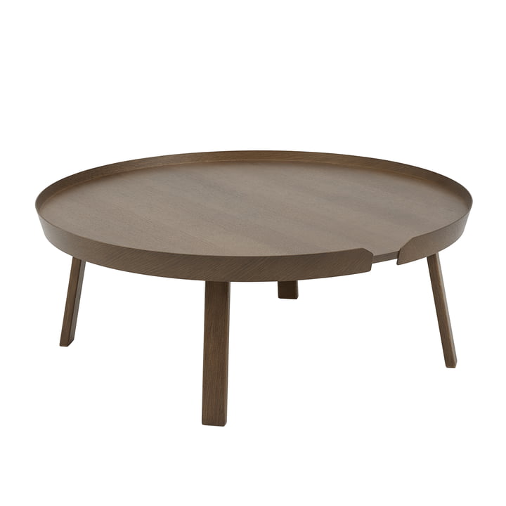 The Around Coffee table from Muuto , Ø 95 cm, dark brown