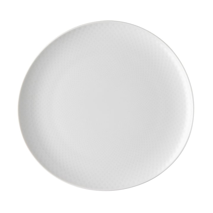 The Junto plate Ø 27 cm flat, white from Rosenthal with relief on the top and bottom side