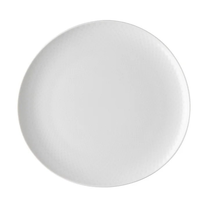 The Junto plate Ø 27 cm flat, white from Rosenthal with relief on the top and bottom side