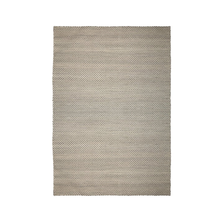 The kilim reversible rug from Collection , 140 x 200 cm, diamond pattern, dark grey / offwhite