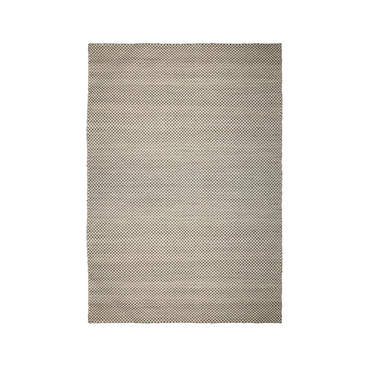 The Kelim reversible rug from the Collection , 140 x 200 cm, diamond pattern, dark gray / offwhite