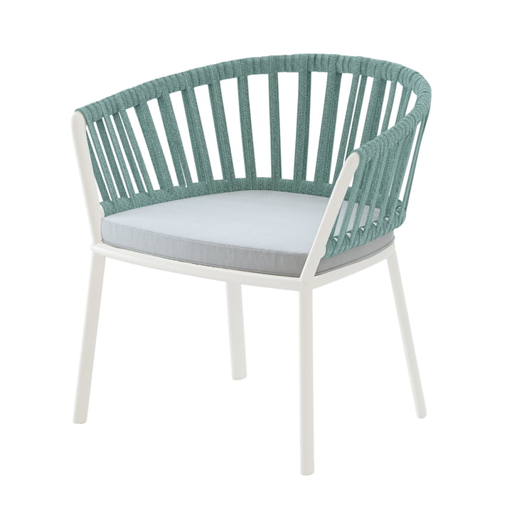 Ria Lounge chair, cream white / mint green / light green from Fast