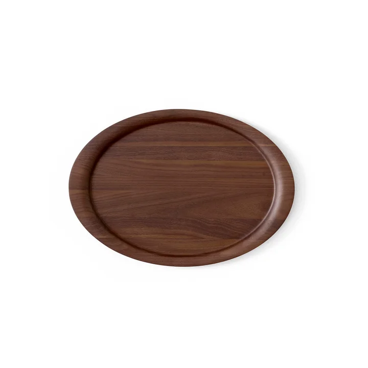 The Collect SC64 tray from & Tradition , 40 x 28 cm, walnut lacquered