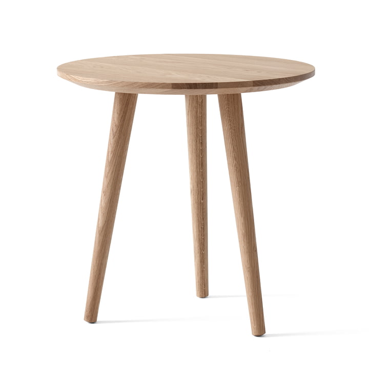 The In Between side table SK13 from & tradition , Ø 48 cm, H 48cm / oak white oiled