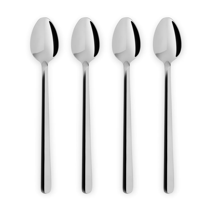 Legio Nova Cafe Latte Spoon, stainless steel (set of 4) from Eva Trio