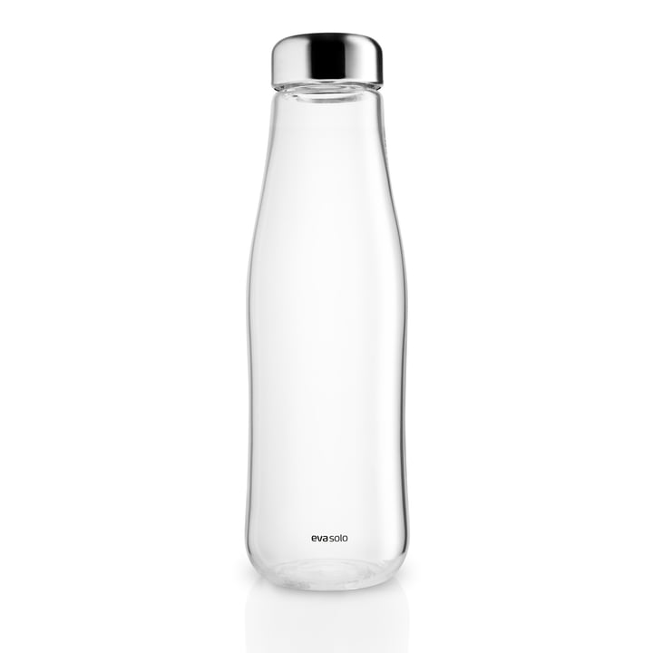 Glass carafe with stopper 1,3 l, stainless steel / clear by Eva Solo
