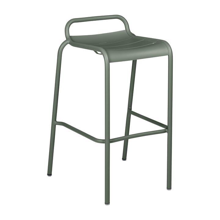 The Luxembourg Bar stool Stackable by Fermob, H 78 cm, rosemary