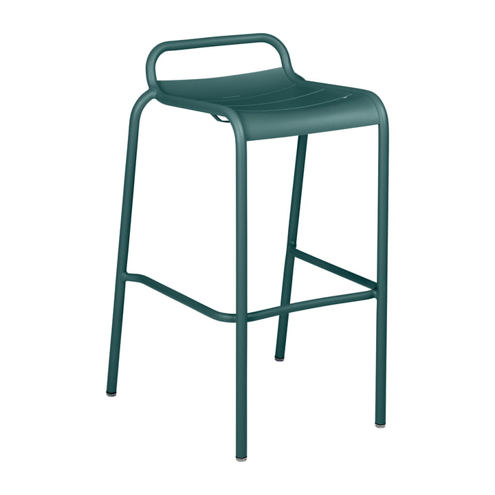 The Luxembourg Bar stool Stackable by Fermob, H 78 cm, thunder grey