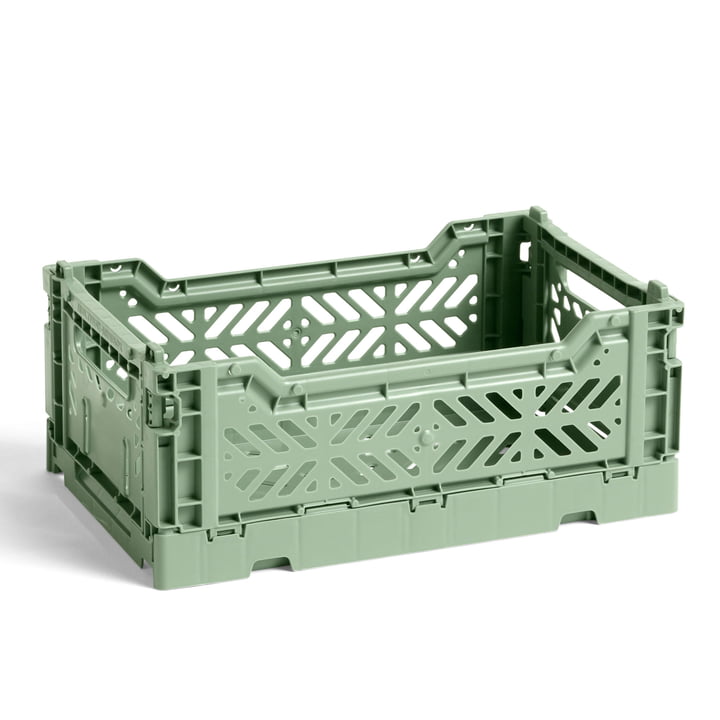The Colour Crate basket S from Hay , 26.5 x 17 cm, dusty green