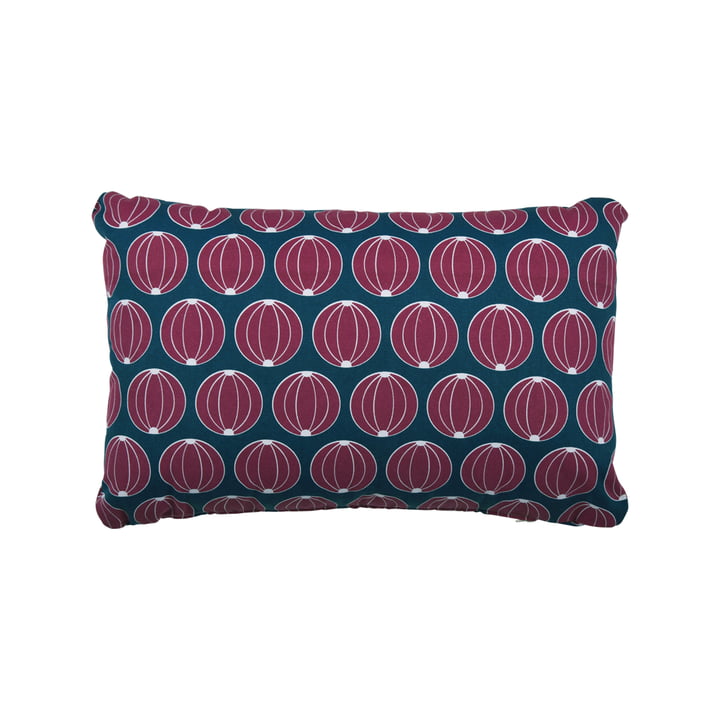 The Melons cushion by Fermob, 44 x 68 cm, petrol blue