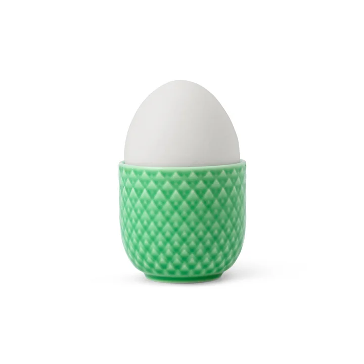 The Rhombe egg cup from Lyngby Porcelæn with egg