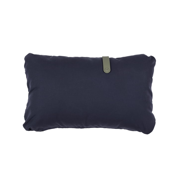 The Color Mix Outdoor cushion by Fermob, 44 x 68 cm, midnight blue