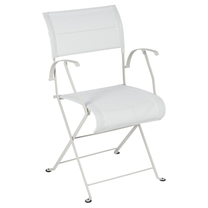 The Dune Fermob folding chair, clay grey