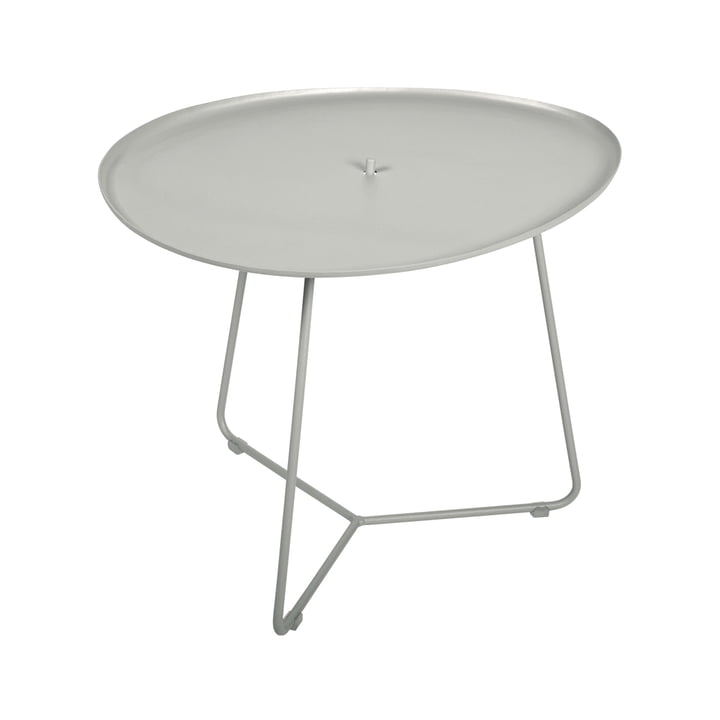 The Cocotte low table by Fermob, h 43.5 cm, clay grey