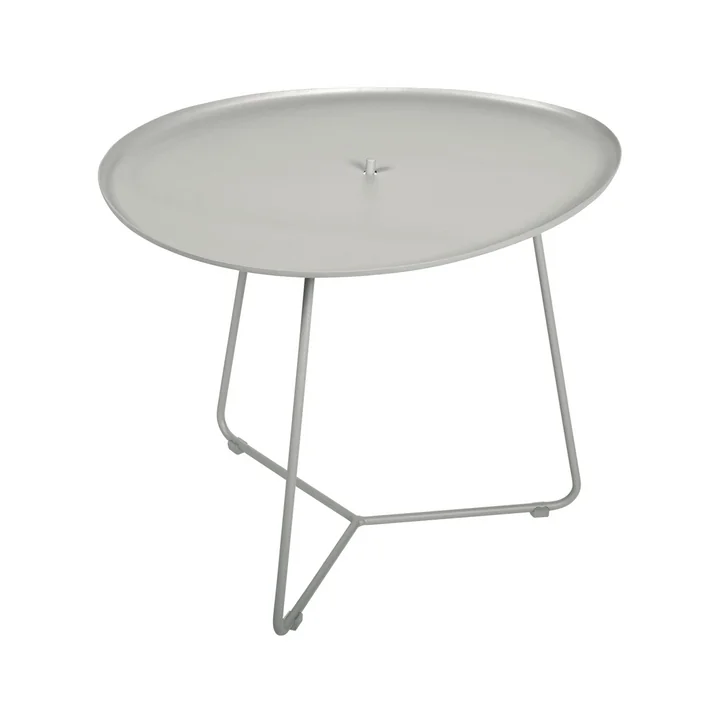 The Cocotte low table from Fermob , H 43.5 cm, clay gray