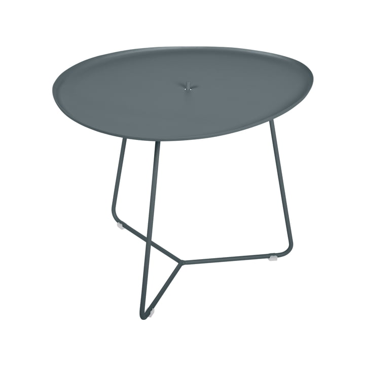 The Cocotte low table by Fermob, H 43,5 cm, thunder grey