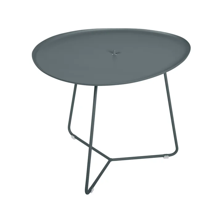 The Cocotte low table from Fermob , H 43.5 cm, thunder grey