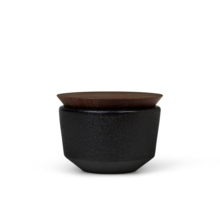 The RÅ salt bowl with lid from Rosendahl , 150 ml, black