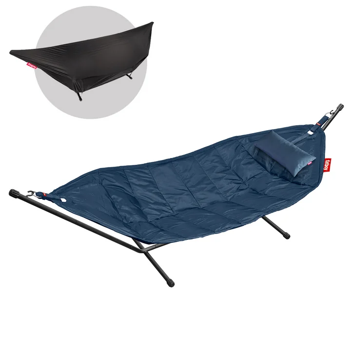 The Headdemock Deluxe hammock from Fatboy , dark blue